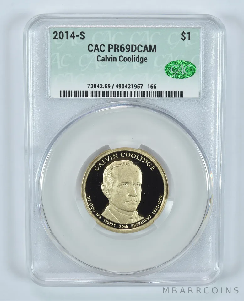 2014-S Presidential $1 Calvin Coolidge PR69 DCAM CAC CACg
