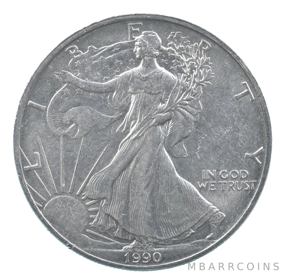 Better Date 1990 American Silver Eagle 1 Troy Oz .999 Fine Silver *708