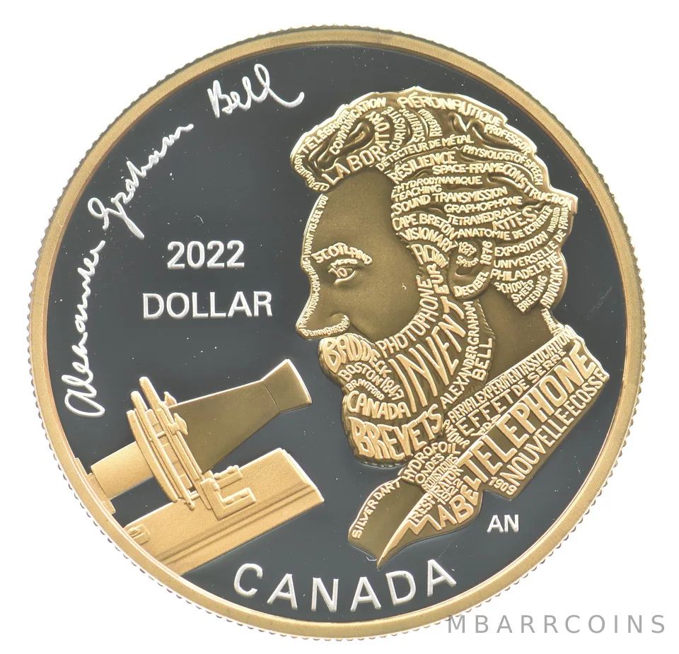 2022 Canada 1 Dollar Alexander Graham Bell *6690