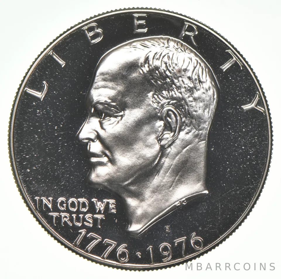 1976-S Eisenhower Dollar 40% SILVER - PROOF Cameo (1 coin)
