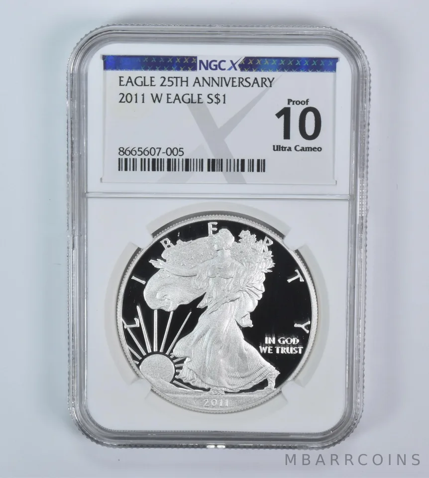 2011-W American Silver Eagle Proof 10 UCAM NGC X NGCX