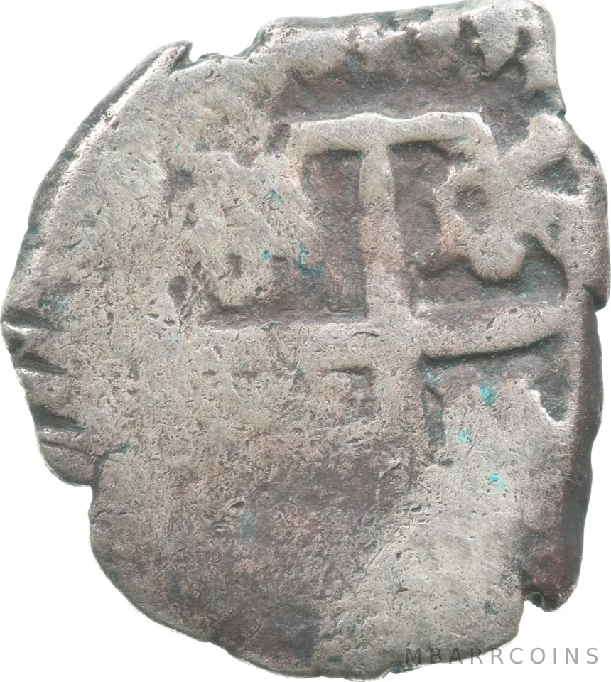 1687 Bolivia (Potosi) 1/2 Real Shipwreck Coin 1.2g a9566