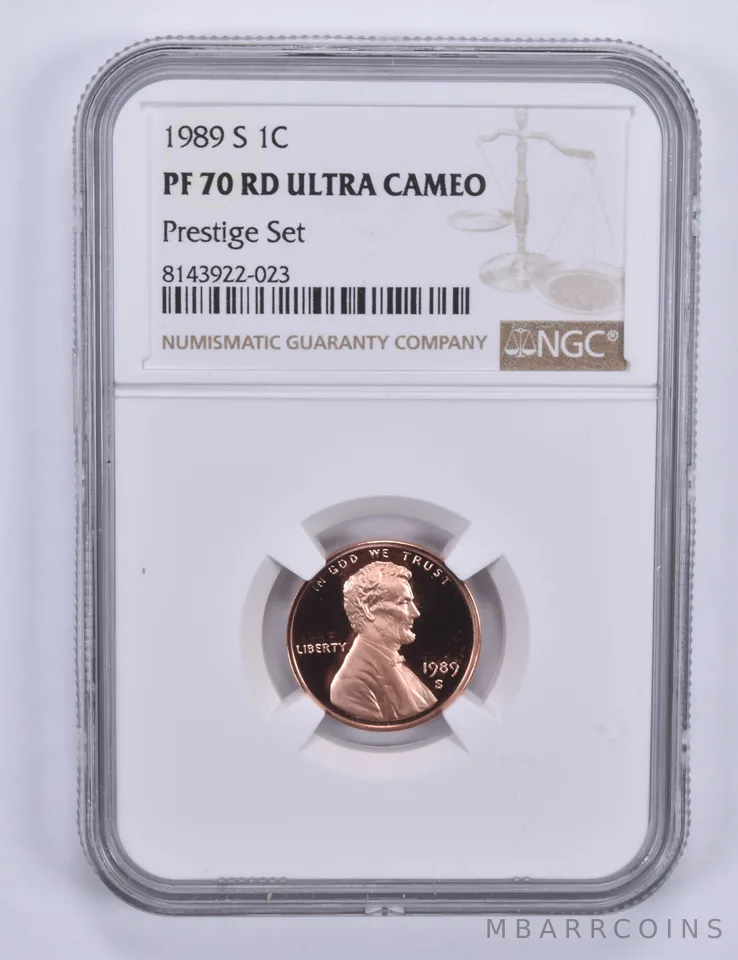 1989-S Lincoln Memorial Cent Prestige Set PF70 UCAM NGC Brown Label