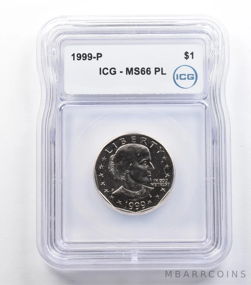 1999-P Susan B Anthony MS66 PL ICG *9337