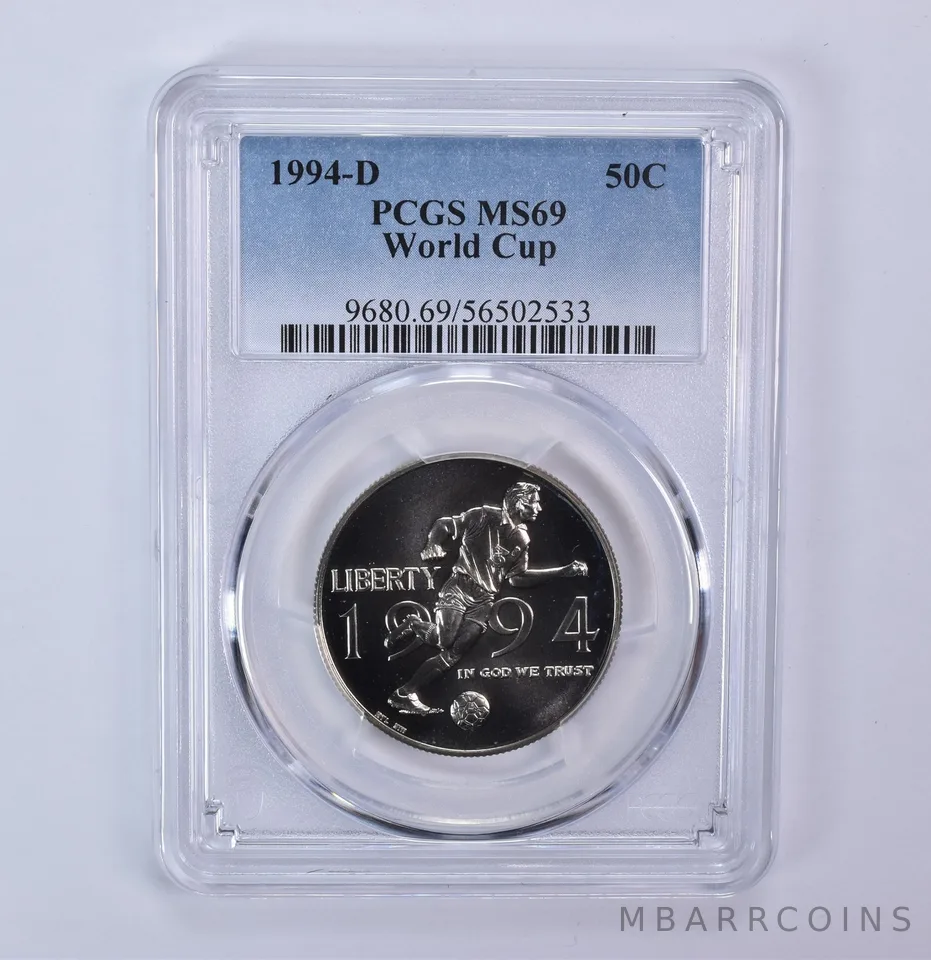 1994-D World Cup Soccer Commemorative Half Dollar MS69 PCGS