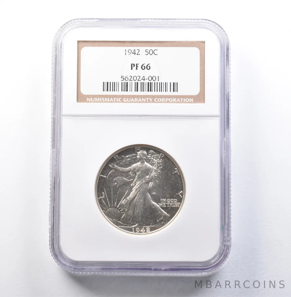1942 Walking Liberty Half Dollar PF66 NGC a5844