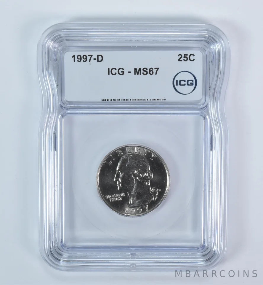 1997-D Washington Quarter MS67 ICG