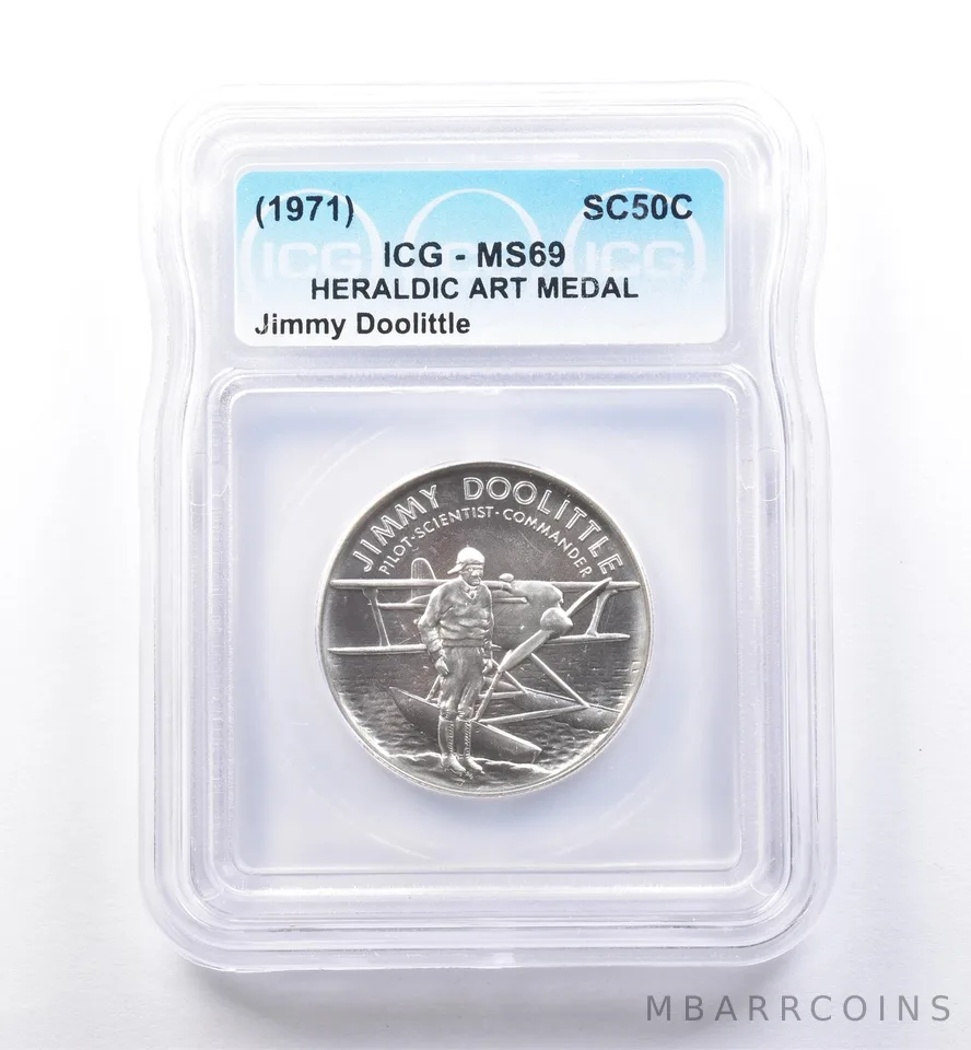(1971) So Called Half Dollar Jimmy Doolittle MS69 ICG *8507