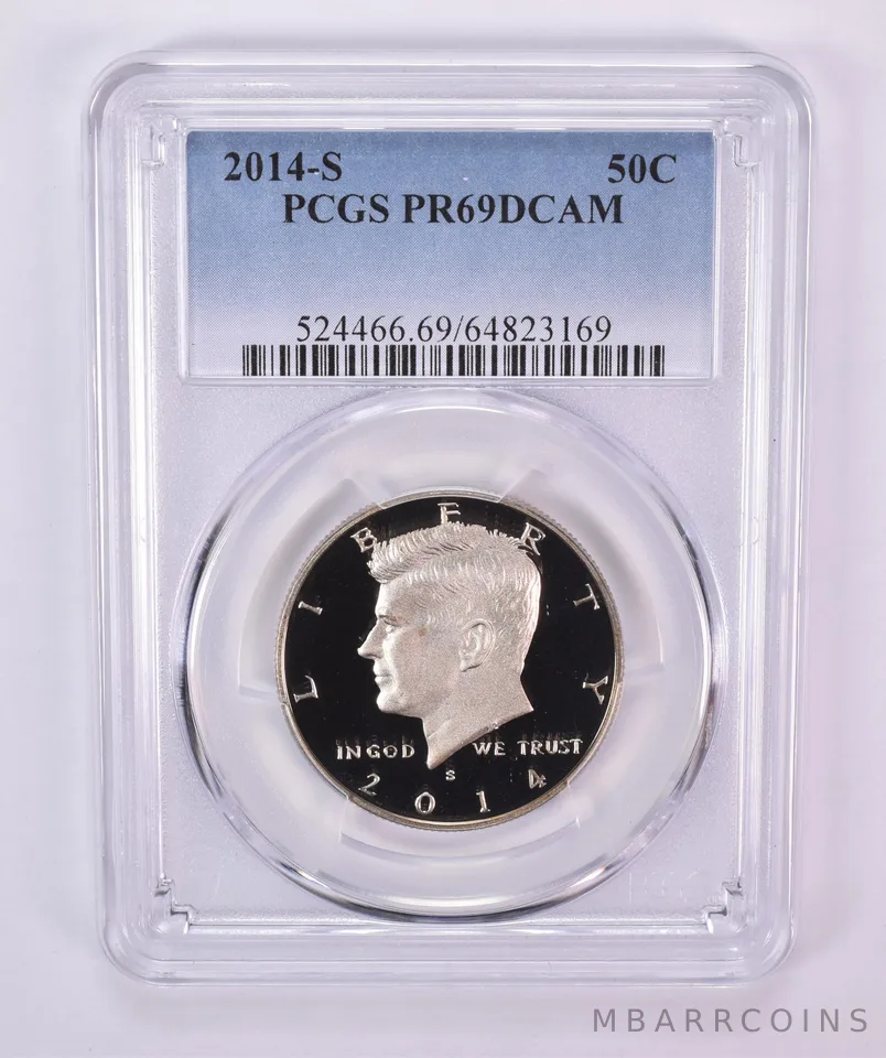 2014-S Kennedy Half Dollar PR69 DCAM PCGS Blue Label