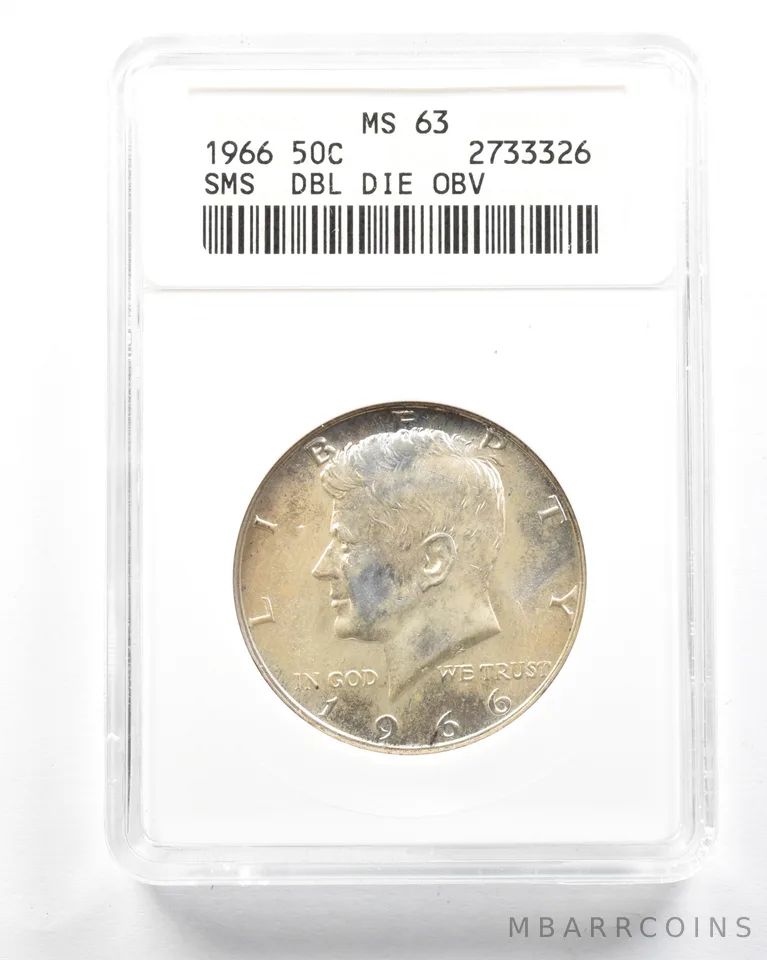 1966 Kennedy Half Dollar SMS DDO MS63 ANACS *2089