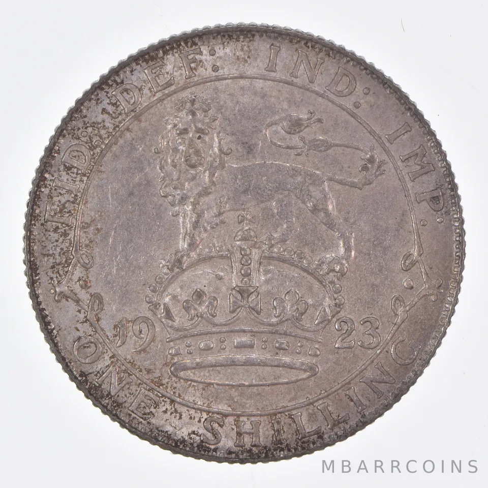 Better Date - 1923 Great Britain 1 Shilling World Coin- Silver *375