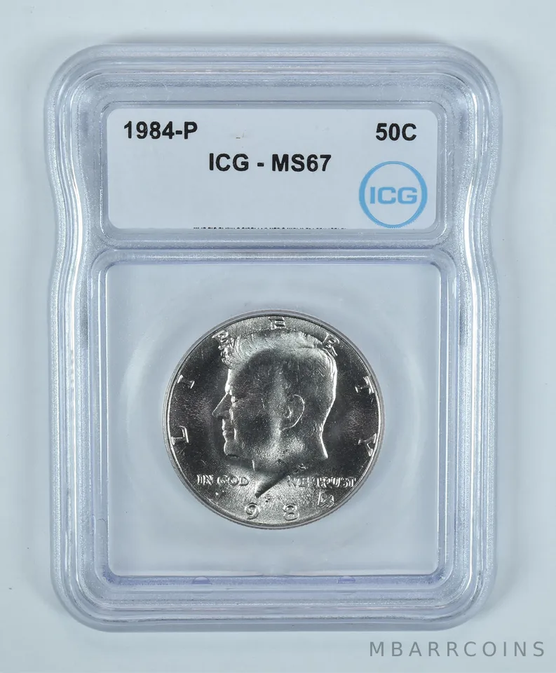1984-P Kennedy Half Dollar MS67 ICG