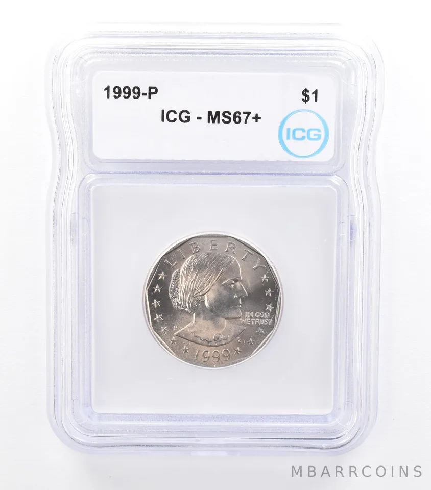 1999-P Susan B Anthony $1 MS67+ ICG *0973