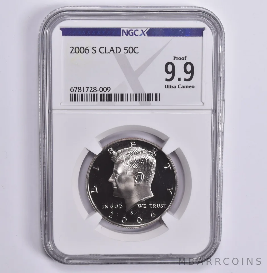 2006-S Kennedy Half Dollar CLAD Proof 9.9 NGC X NGCX