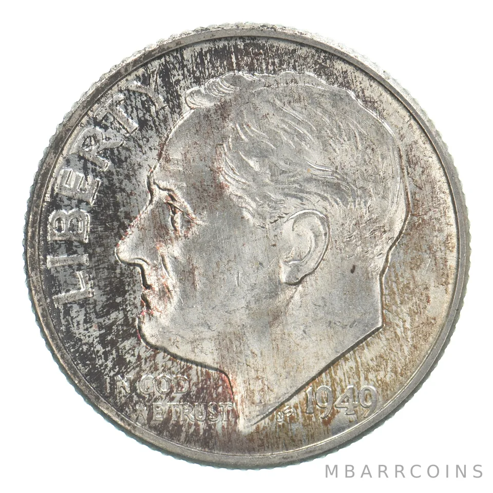 1949-D Roosevelt Dime Beautiful Tone *9537