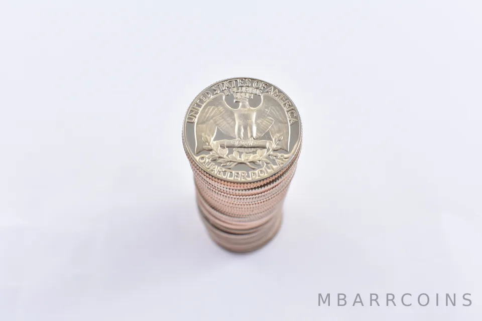 (40) 1968-1998 PROOF Washington Quarter ROLL Lot Collection
