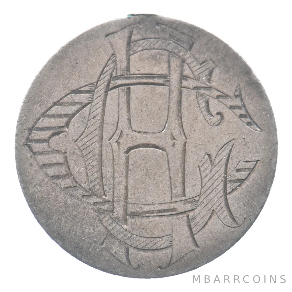 1875 Seated Liberty Quarter Love Token HCC a8589