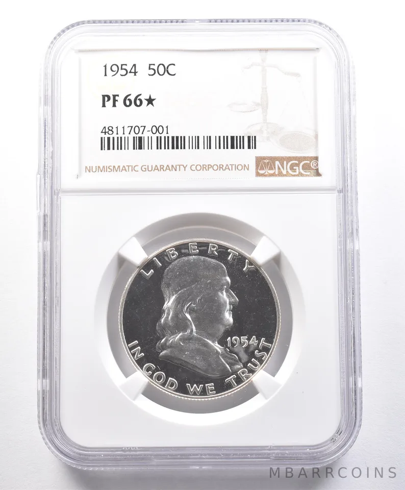 1954 Franklin Half Dollar PF66* STAR NGC *4108