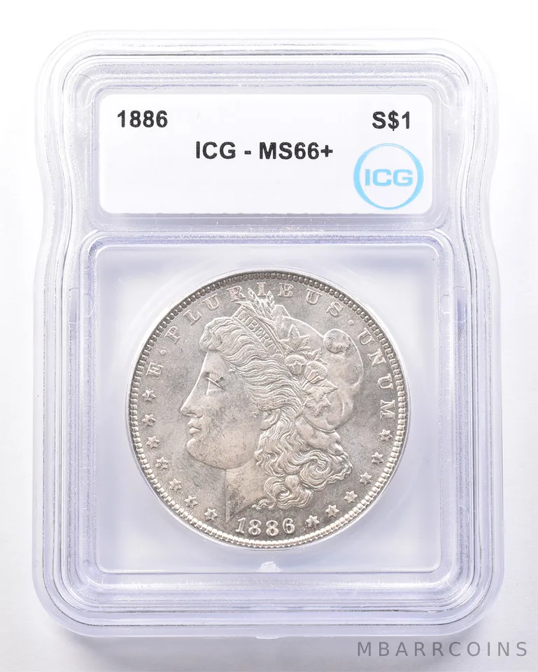 1886 Morgan Silver Dollar MS66+ ICG *7243