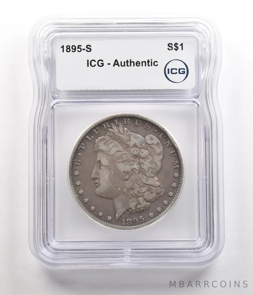 1895-S Morgan Silver Dollar Authentic ICG a5514
