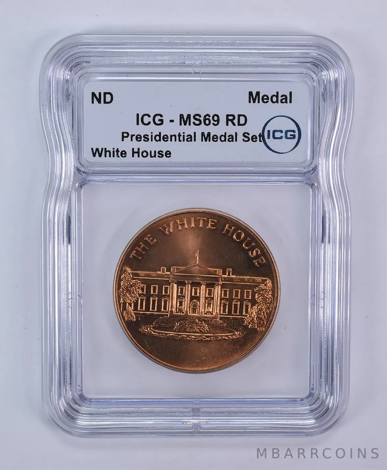 (ND) Bronze Medal White House Presidential Medal Set MS69 RD ICG