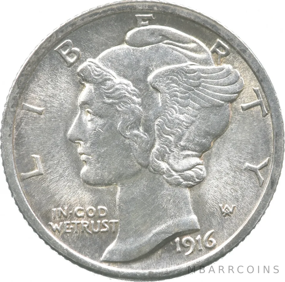 1916 Mercury Dime a9031