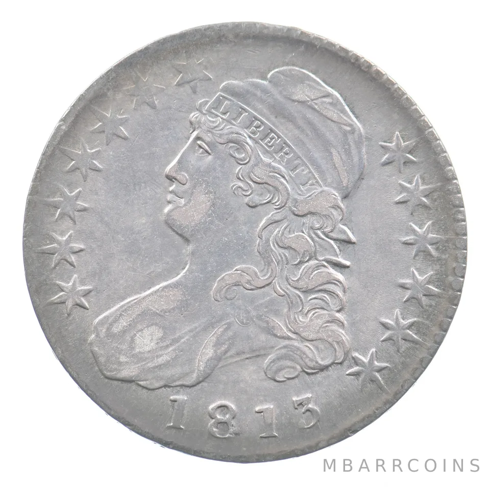 1813 Capped Bust Half Dollar O-193 R2 a5067