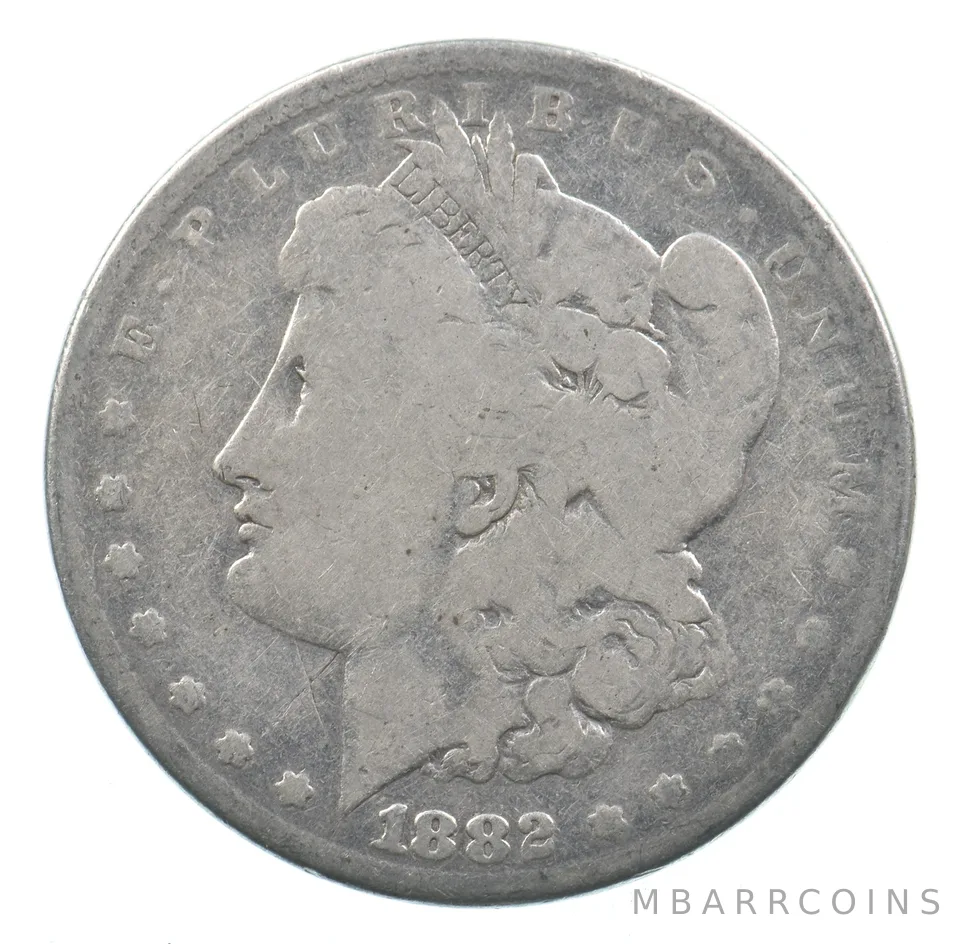 Early - 1882 Morgan Silver Dollar - 90% US Coin *801