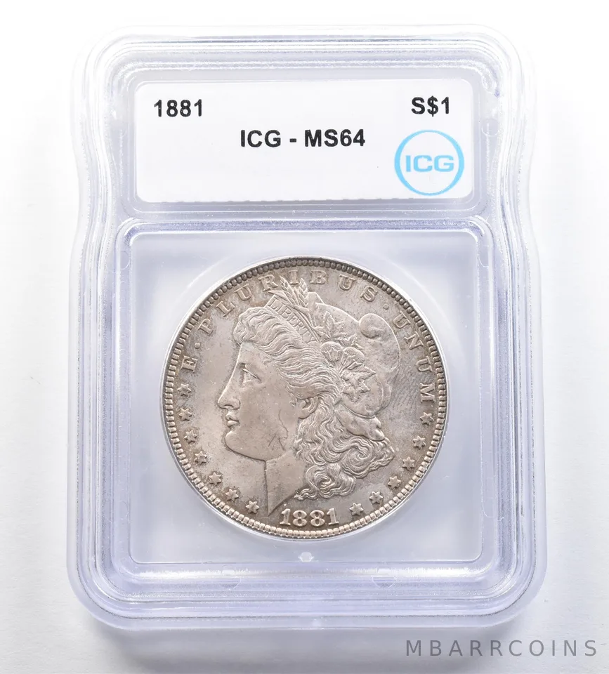 1881 Morgan Silver Dollar MS64 ICG *7120
