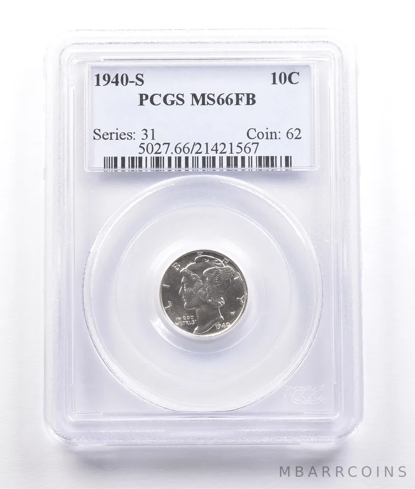 1940-S Mercury Dime MS66 FB PCGS *6845