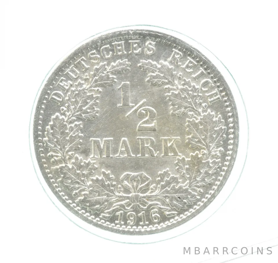1916 A Germany Half Mark Gem Unc a0170