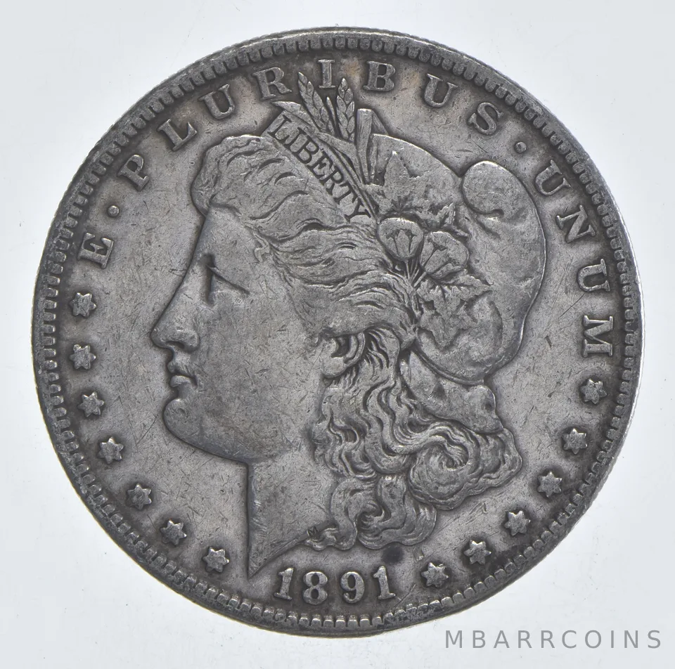 Early - 1891-S Morgan Silver Dollar - 90% US Coin *966