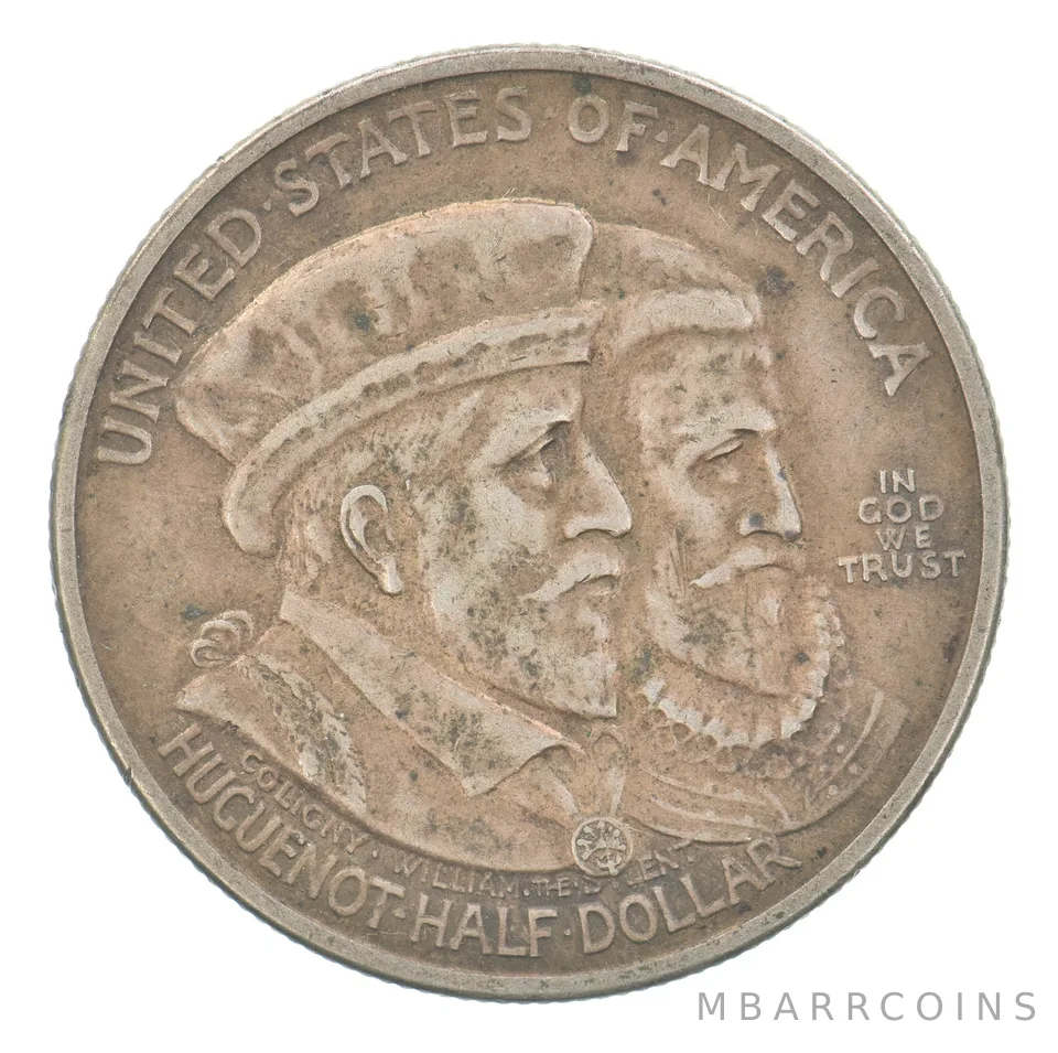 1924 Huguenot Commemorative Half Dollar Beautiful Tone *6269
