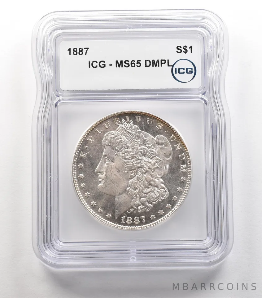 1887 Morgan Silver Dollar MS65 DMPL ICG a6700