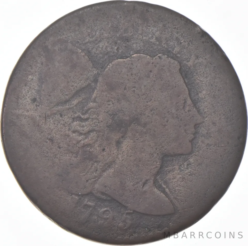 1795 Flowing Hair Large Cent - S.78 - PE a0198