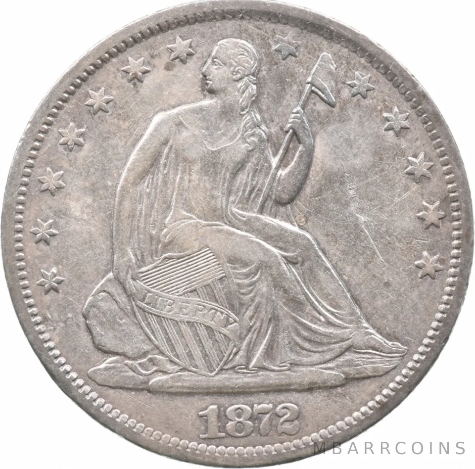 1872-S Seated Liberty Half Dollar a0376
