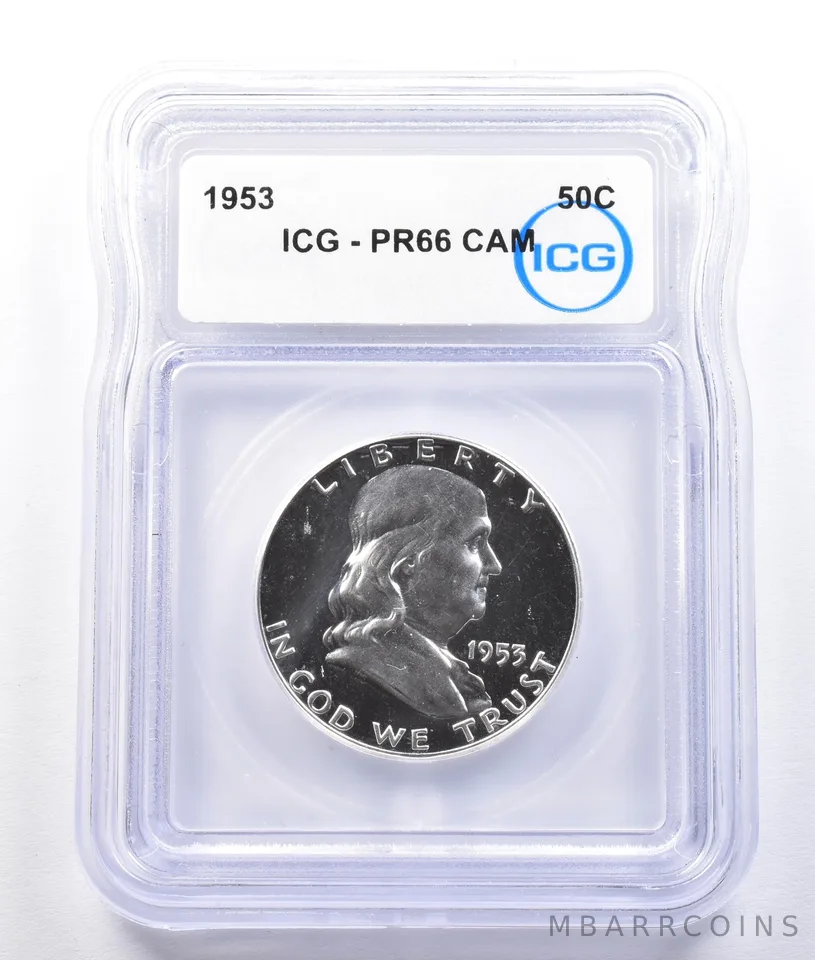 1953 Franklin Half Dollar PR66 CAM ICG a2527