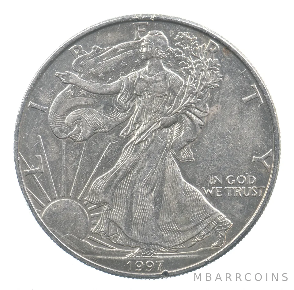 Better Date 1997 American Silver Eagle 1 Troy Oz .999 Fine Silver *662