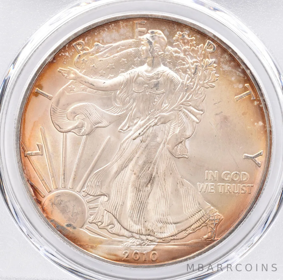 2010 American Silver Eagle MS66 PCGS Beautiful Tone *1426