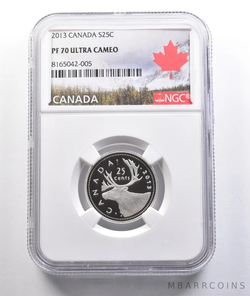 2013 Canada 25 Cents Silver PF70 UCAM NGC *6929