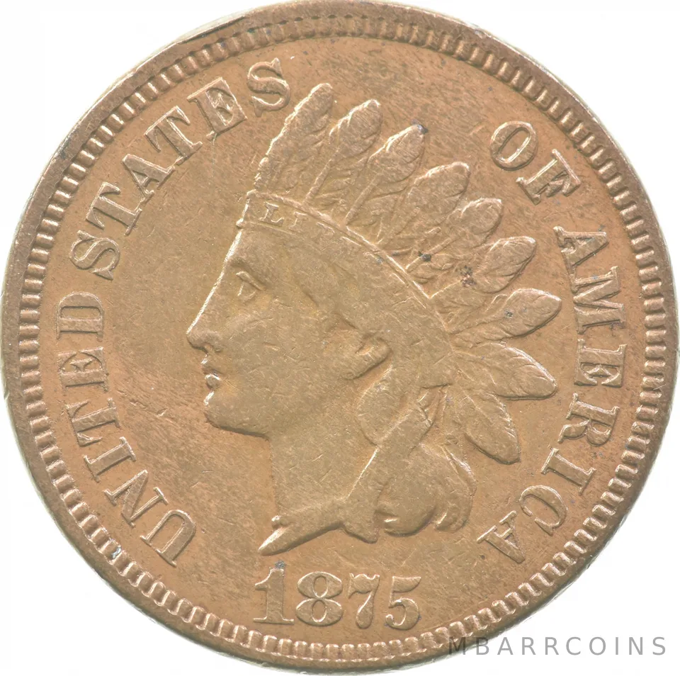 1875 Indian Head Cent *3613