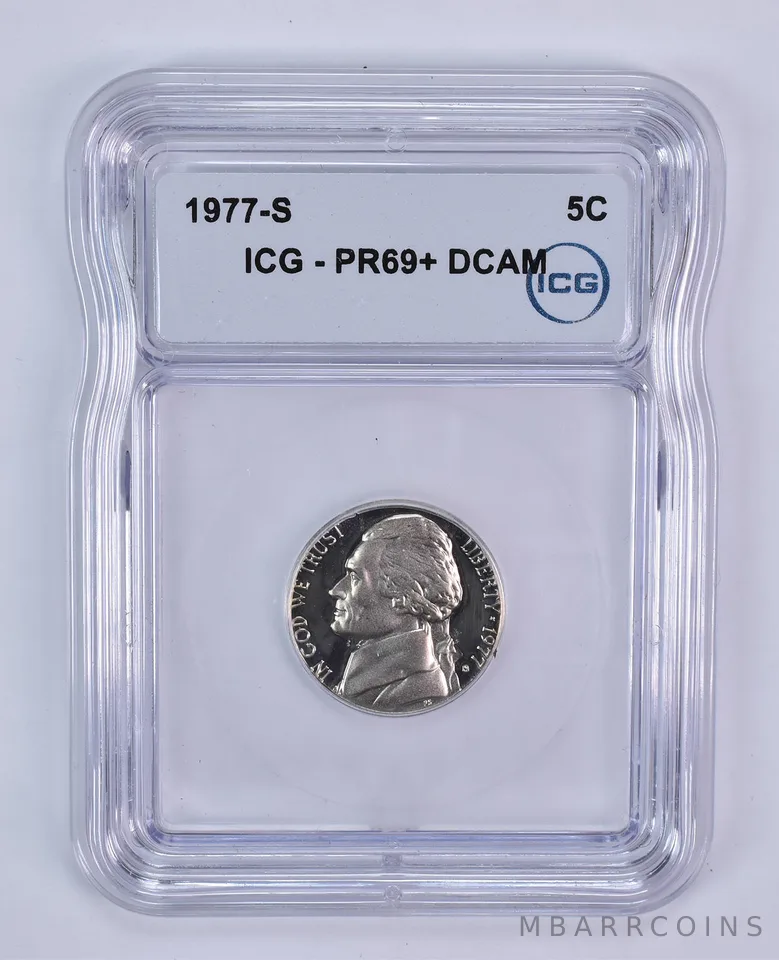 1977-S Jefferson Nickel PR69+ DCAM ICG