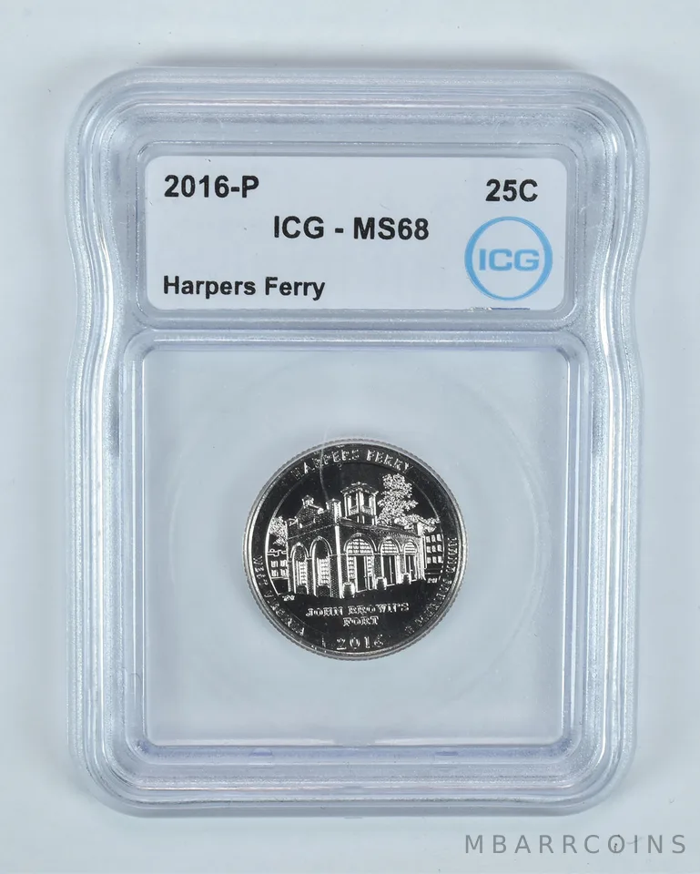2016-P Washington Quarter ATB Harpers Ferry MS68 ICG