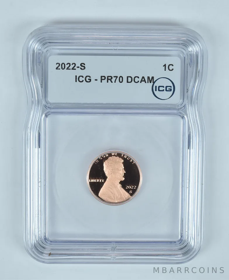 2022-S Lincoln Shield Cent PR70 DCAM ICG