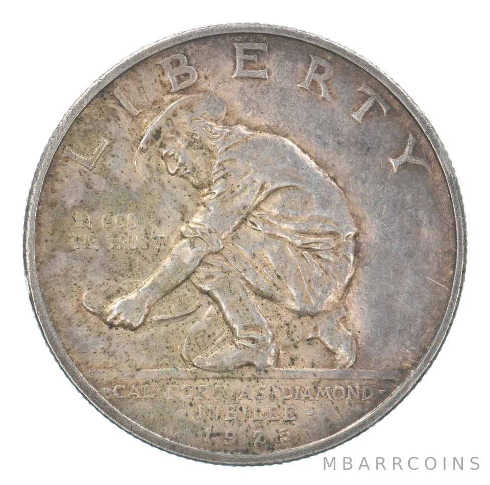 1925-S California Commemorative Half Dollar Beautiful Tone a9556