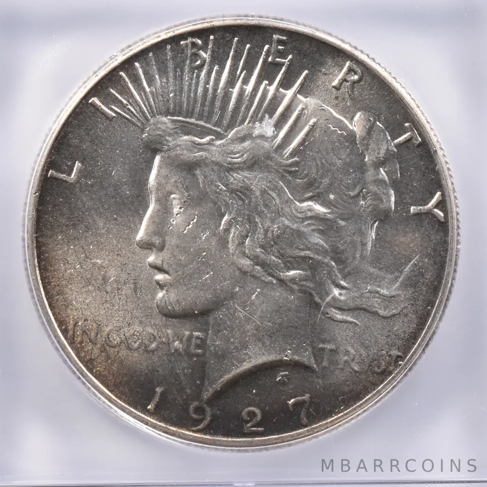 1927 Peace Silver Dollar MS61 ICG Beautiful Tone *2394