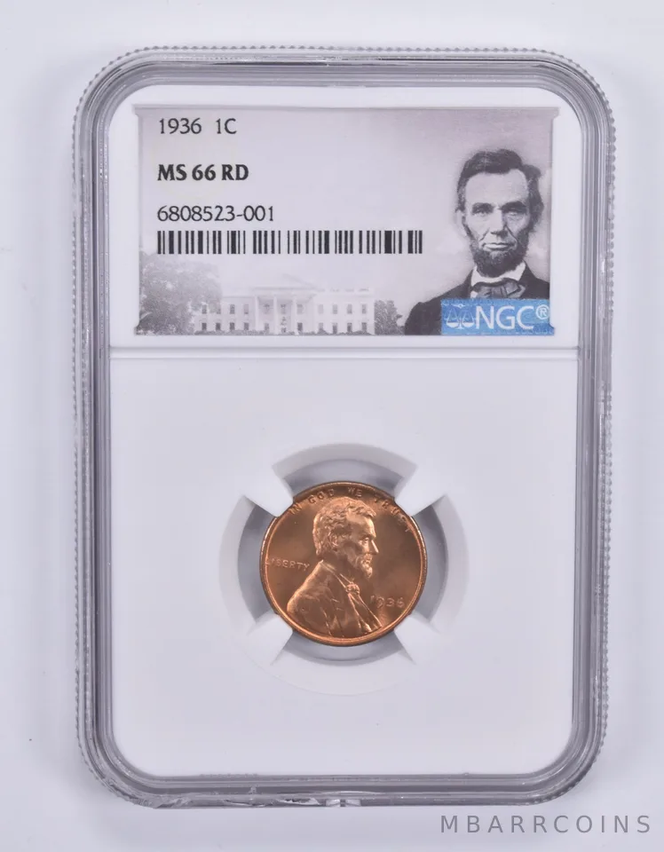 1936 Lincoln Wheat Cent MS66 RD NGC Special Label