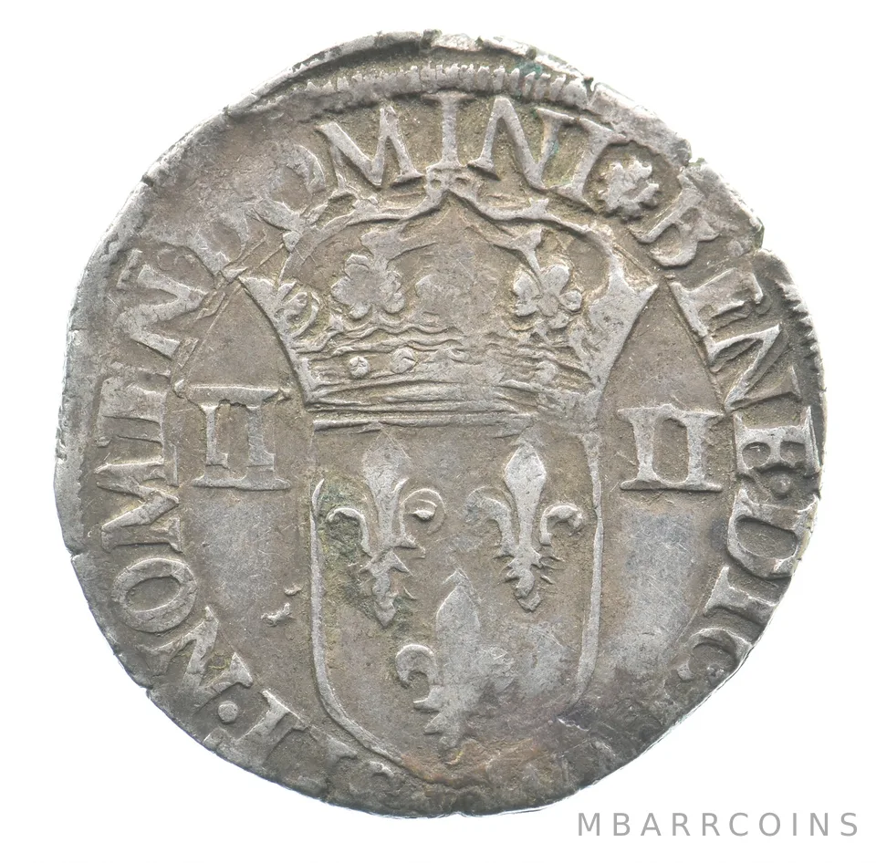 1589 France 2 Livre Henri IV *6512