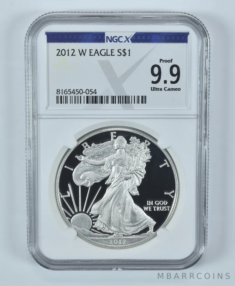 2012-W American Silver Eagle Proof 9.9 UCAM NGC X NGCX