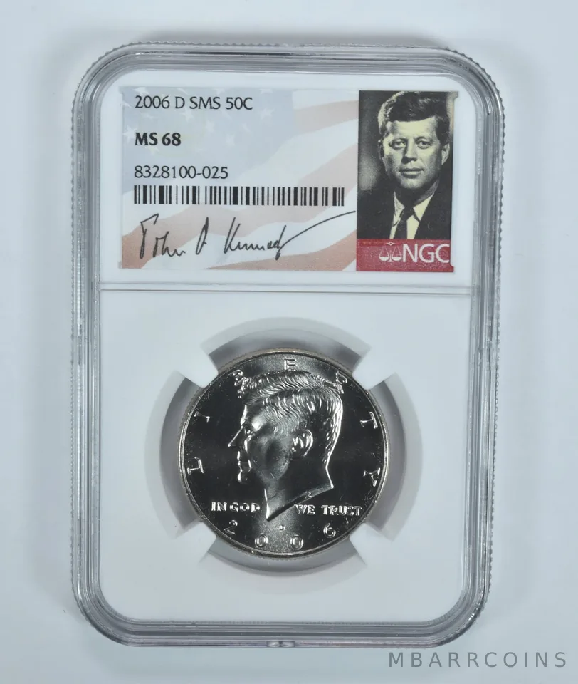 2006-D Kennedy Half Dollar SMS MS68 NGC Special Label